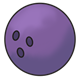 Purple Bowling Ball 