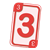 Red Three Card Color PNG