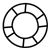 Life Preserver Ring Line PNG