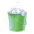 Green Bucket Color PNG