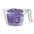 Blueberries in Cup Color PNG