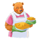 Mom Bear with Pies 