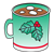 Green Christmas Mug Color PNG