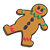 Gingerbread Man Color PNG