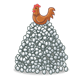 Brown Hen on an egg mountain