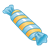 Blue Wrapped Candy Color PNG