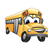 Cartoon School Bus Color PDF