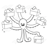 Octopus with Chests