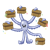 Octopus with Chests Color PNG