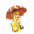 Lady in the Rain Color PNG