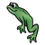 Leaping Frog Color PNG