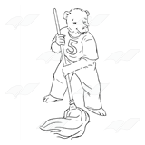 Bear 5 Mopping
