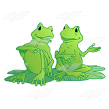 Two Conversing Frogs