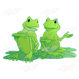 Two Conversing Frogs