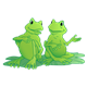 Two Conversing Frogs 