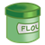 Green Flour Canister Color PNG