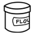 Green Flour Canister Line PNG