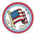 USA Flag Badge Color PNG