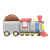 Gray Train Color PNG