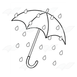 Umbrella in Rain