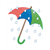 Umbrella in Rain Color PDF