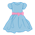 Light Blue Dress Color PNG