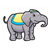 Baby Circus Elephant Color PDF