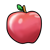 Shiny Red Apple Color PNG