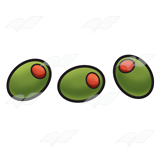 Three Green Olives