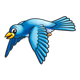 Blue Bird flying