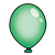 Green Balloon Color PNG