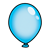 Blue Balloon Color PNG