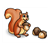 Tan Squirrel with Nuts Color PDF