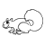 Brown Squirrel Line PNG