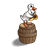  Duck Making Music Color PNG