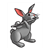Rabbit with Flute Color PDF