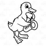 Duck with Saxophone