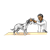 Veterinarian with Dog Color PNG