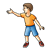 Boy Throwing Color PNG
