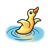 Stretching Duckling Color PNG