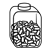 Candy Jar Line PNG