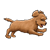Leaping Puppy Color PNG