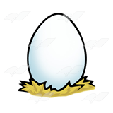 Egg in Hay