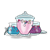 Three Candy Jars Color PNG