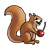 Brown Squirrel Color PNG