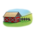 Barn with Fence Color PNG
