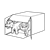 Box of Puppies Line PNG