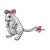 Mouse Wearing Bows Color PNG