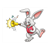 Rabbit with Bell Color PDF