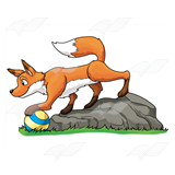 Fox with Ball